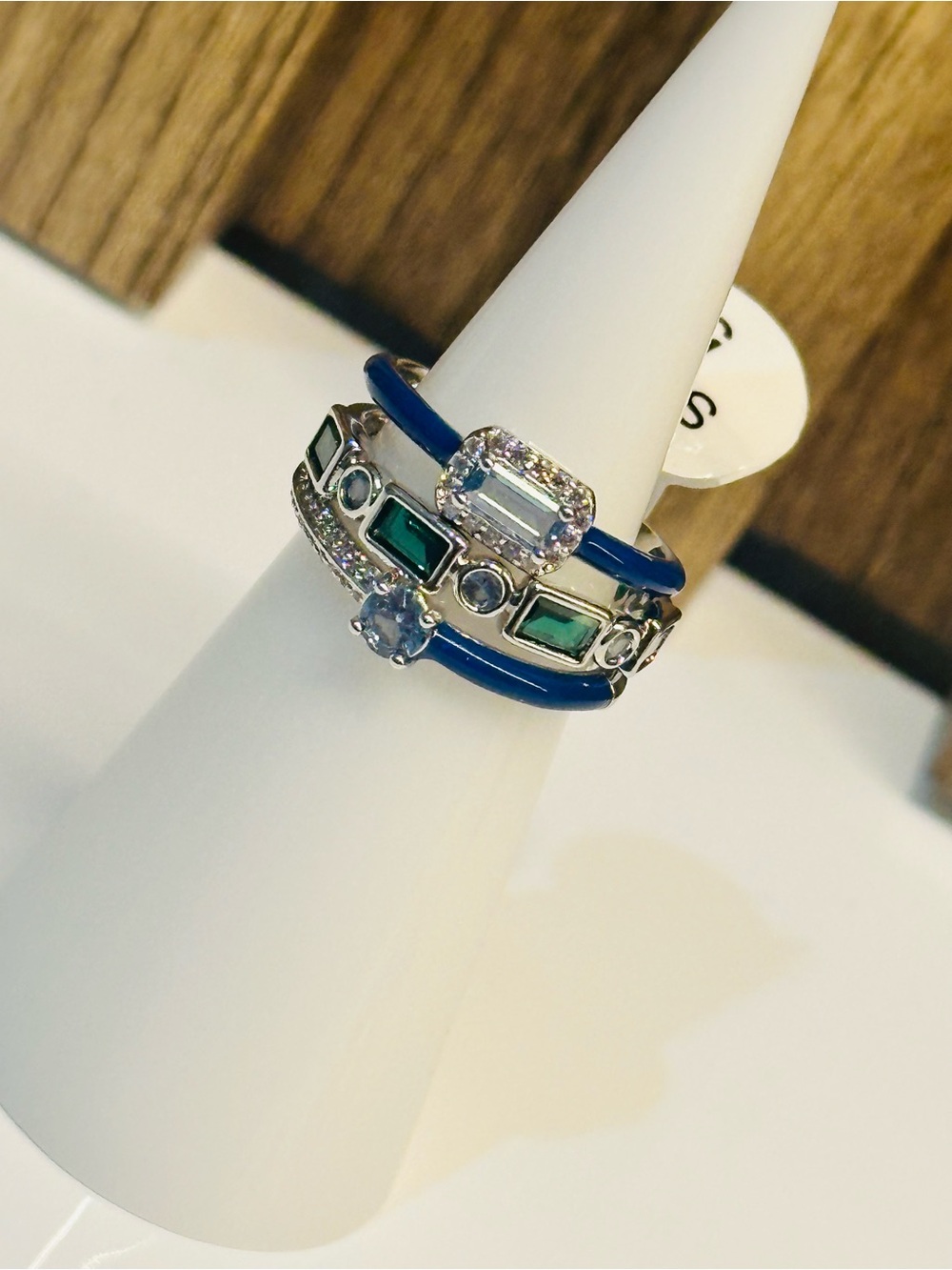 Bomb Party OG Ring Size 5, Blue Enamel Rare Unicorn!